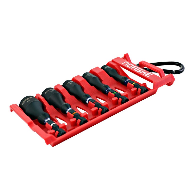 Norske Tools NIBPI650 Impact Torsion Magnetic Nutsetters (1/4", 5/16", 3/8", 7/16" and 1/2") 5pc Pack Clip - Image 4